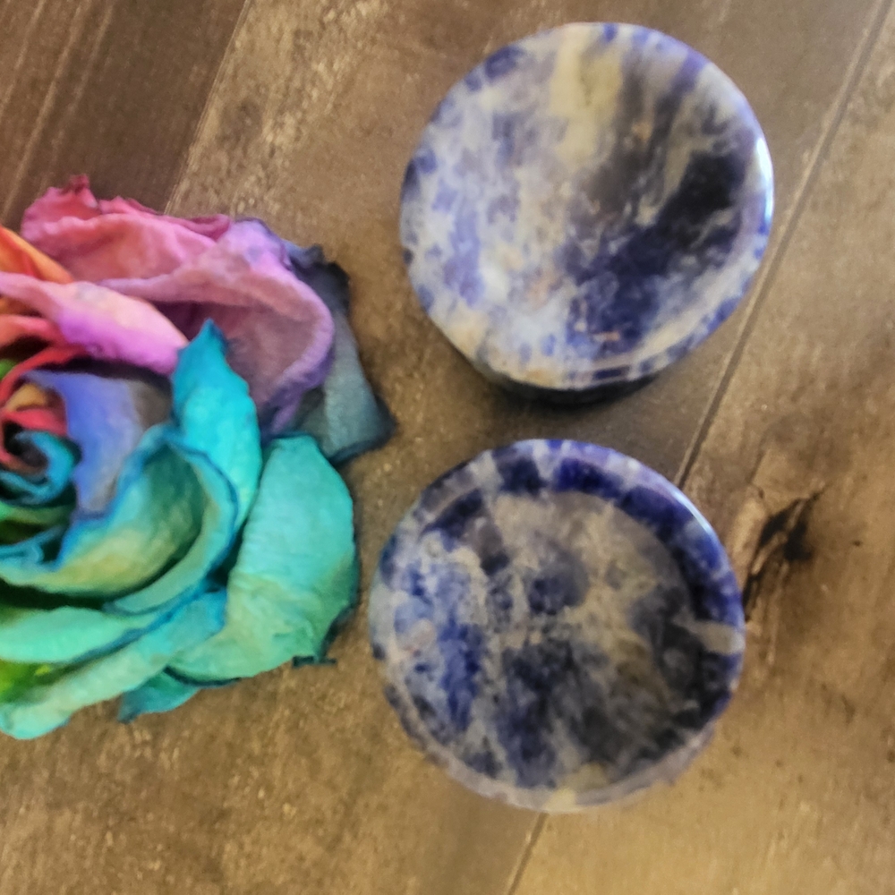 Blue Marble Stone Ear Plugs